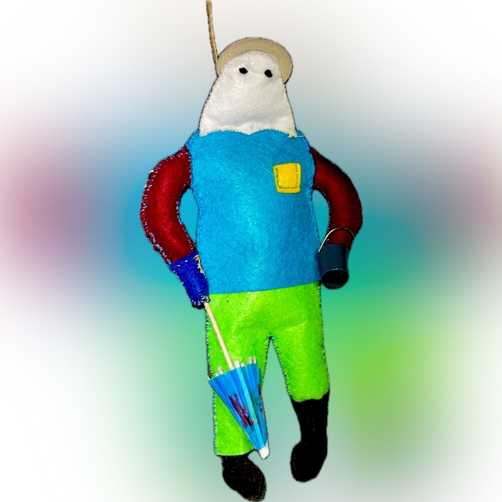 Mummer Ornament Hand Sewn